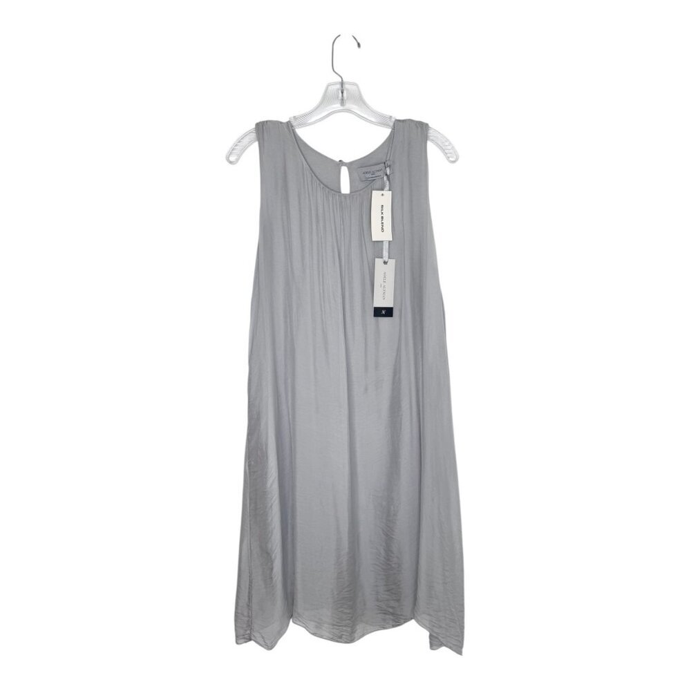 Adele Altman Roma Diaphanous Gray Silk Shift Dress NWT
